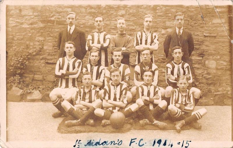 BR98397St Aidans Football Club 1914 real photo football team   uk