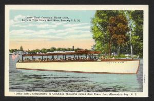 Uncle Sam Boat Thousand Island Boat Tours Alexandria Bay New York Unused c1950