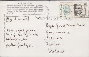 USA Texas Houston Buildings Vintage Postcard C213