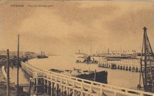 Belgium Oostende Vue du nouveau port 1908