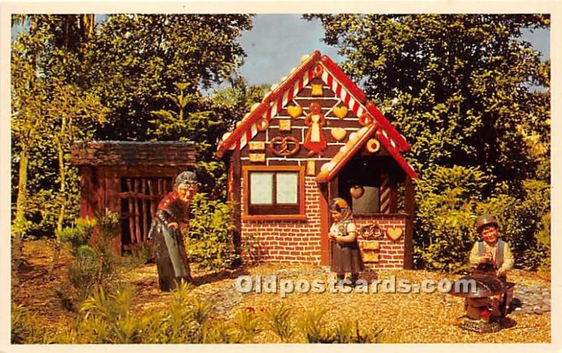 Hansel and Gretel in Dwarf Village Bush Garde, Tampa, Florida, FL, USA Unused 