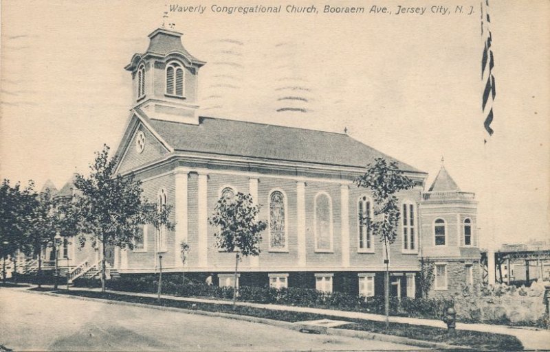 Jersey City NJ, New Jersey - Waverly Congregational Church - pm 1910 - DB