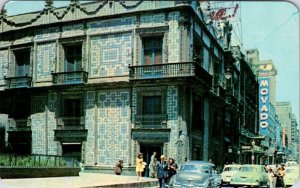 Mexico City Mexico CASA DE LOS AZULEJOS House Of Tiles MOVADO SIGN 1967 Postcard