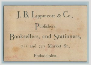 1880s-90s J.B. Lippincott & Co. Publishers Book Sellers Lot Of 4 P218