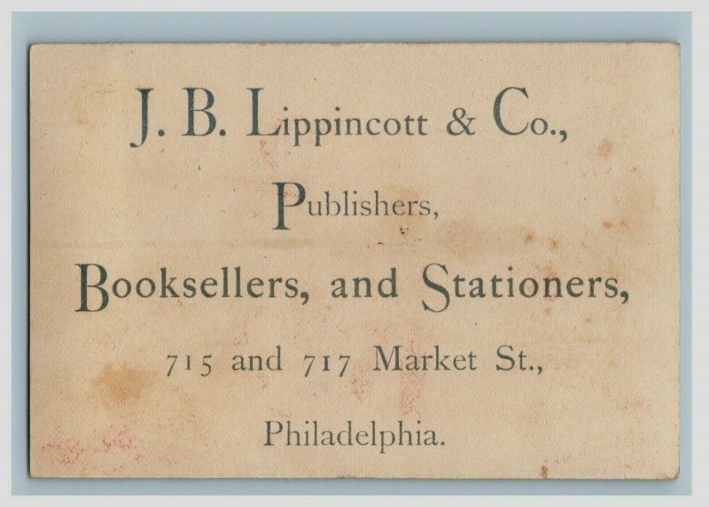 1880s-90s J.B. Lippincott & Co. Publishers Book Sellers Lot Of 4 P218