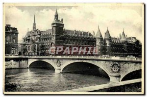 Old Postcard Paris Courthouse