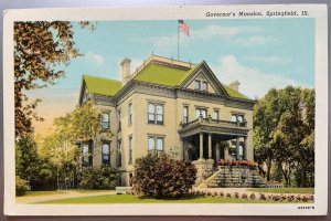 Vintage Postcard 1915-1930 Governor's Mansion, Springfield, Illinois (IL)