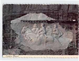 Postcard Confederate Memorial, Stone Mountain, Georgia