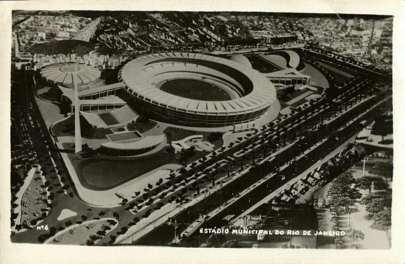 brazil, RIO DE JANEIRO, Estadio Municipal (1950) RPPC Postcard