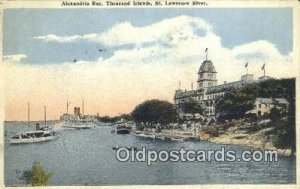 Alexandria Bay, ThoUSA nd Islands, St Lawrence River Ferry Ship 1922 light cr...