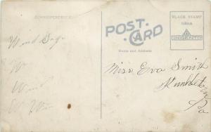 RPPC WIND GAP,  PA Pennsylvania     Cyanotype view FLOOD    c1910s   Postcard