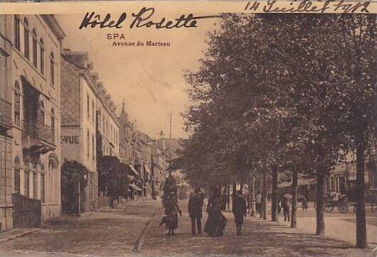Belgium Spa Avenue du Marteau 1912