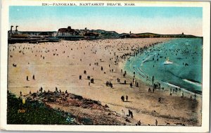 Panorama View of Nantasket Beach MA Vintage Postcard L22