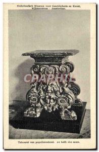 Old Postcard Rijksmuseum Amsterdam Stool