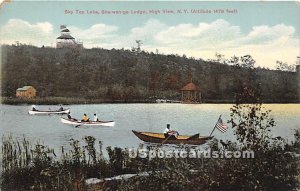 Sky Top Lake - High View, New York NY Postcard