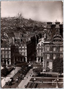 Paris En Flanant Place Des Pyramides Butte Montmartre Real Photo RPPC Postcard