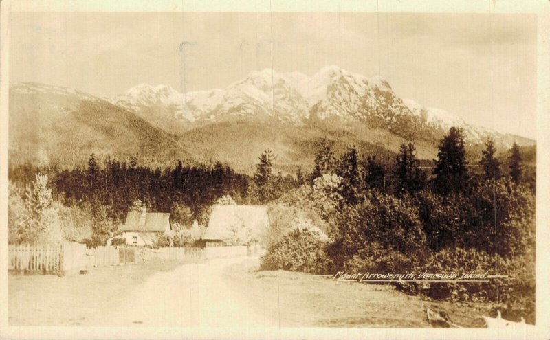 Canada Mount Arrowsmith Vancouver Island Vintage RPPC 08.09