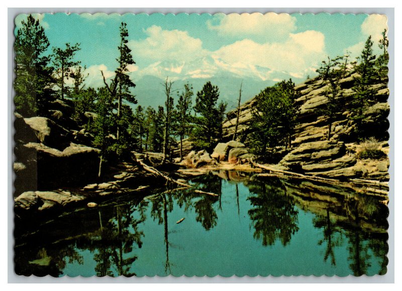 1982 Gem Lake Longs Peak Colorado Vintage Postcard Continental View Card