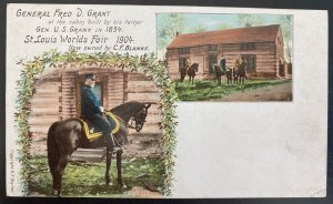 Mint USA Picture Postcard Civil War Fred D Grant St Louis Wold Fair 1904