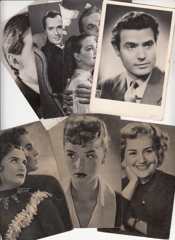 Lot 50 postcards hungarian film stars actresses actors Hungary 1940-1960s