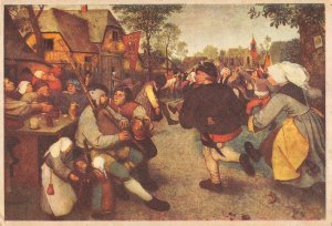 US2980 Pieter Breughel Boerendans Danse de Paysans painting netherlands