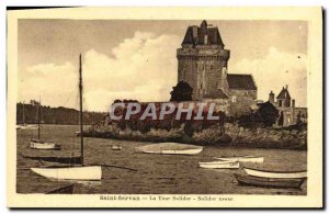 Old Postcard Saint Servan Solidor Tower