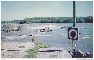 Manitoba Rapids at the Winnipeg River looking from Sharpe's Point in Pine Fal...