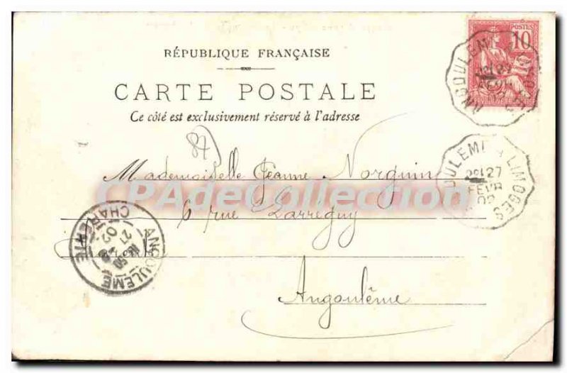 Old Postcard Haute Vienne Cannon Rochechouart