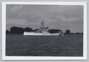 United States Coast Guard~Clover WAGL-292~Sunk As Navy Target Ship~Real Photo~RP 