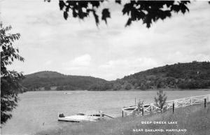 F7/ Oakland Maryland RPPC Postcard c50s Deep Creek Lake 2