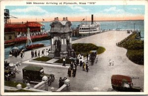 Massachusetts Plymouth Steamer Arriving