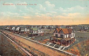 York Pennsylvania Elmwood No 1 First Avenue Vintage Postcard AA54071