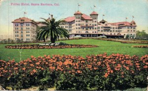 USA Potter Hotel Santa Barbara California Vintage Postcard 05.70