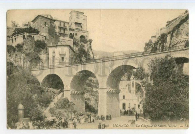 491713 Monaco Chapel of Sainte-Devote Vintage postcard