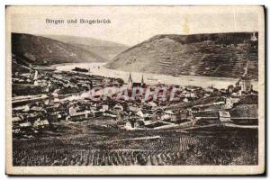 Old Postcard Bingen Und Bingerbrück