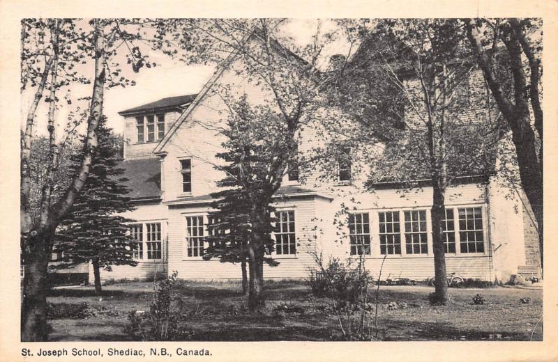 St. Joseph School, Shediac, New Brunswick, Canada, Early Postcard, Unused