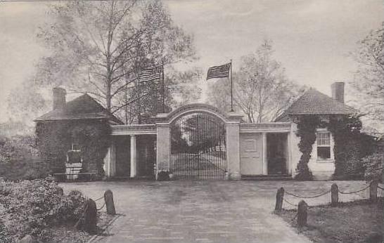Virginia Mount Vernon North Lodge Gate Home Of George Washington Albertype