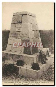 Old Postcard Division high monument by the 17 Division to the memory of the 1...