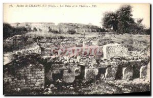 Postcard Ancient Ruins Compieu Baths and the theater