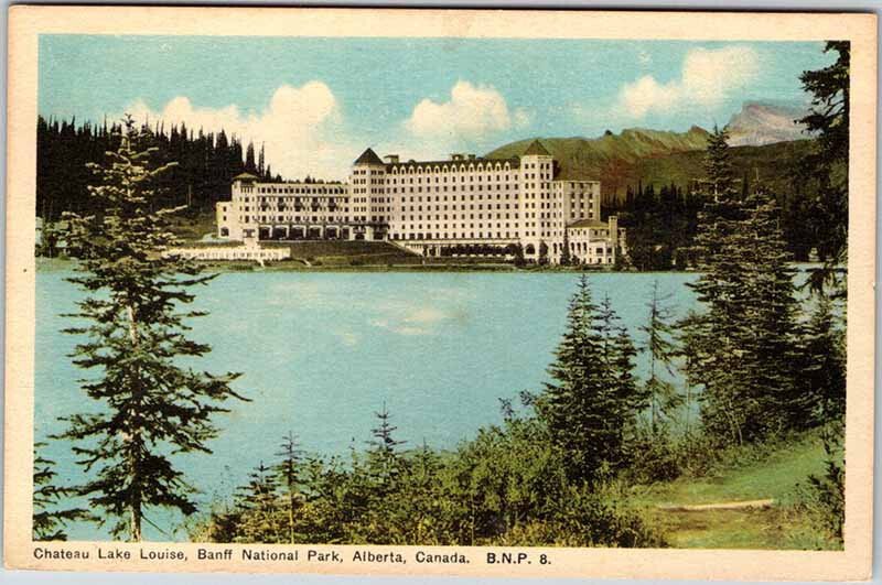 Postcard BUILDING SCENE Banff Alberta AB AK5300