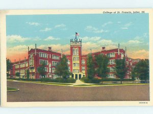 Pre-Chrome COLLEGE SCENE Joliet Illinois IL AG7994