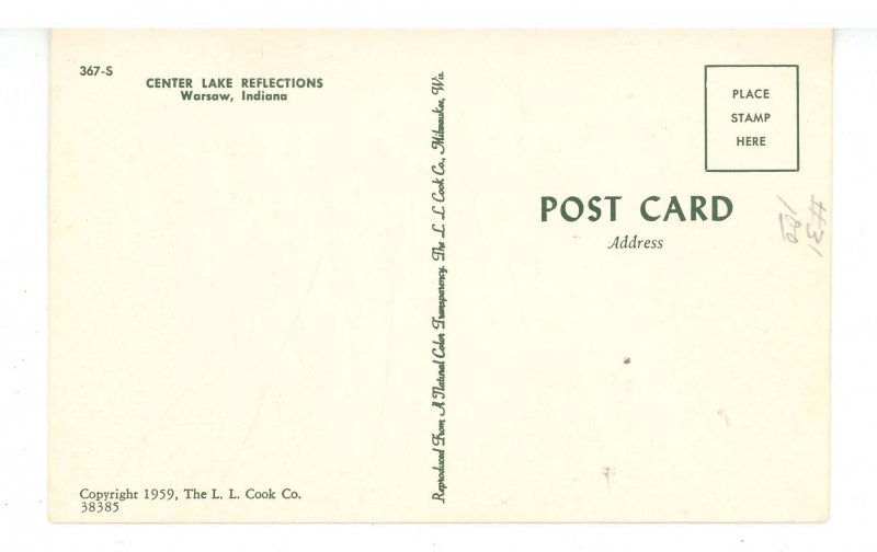 IN - Warsaw. Center Lake reflections