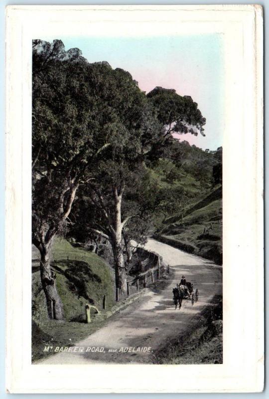 MT. BARKER ROAD near ADELAIDE, AUSTRALIA  ca 1910s   Embossed Border Postcard