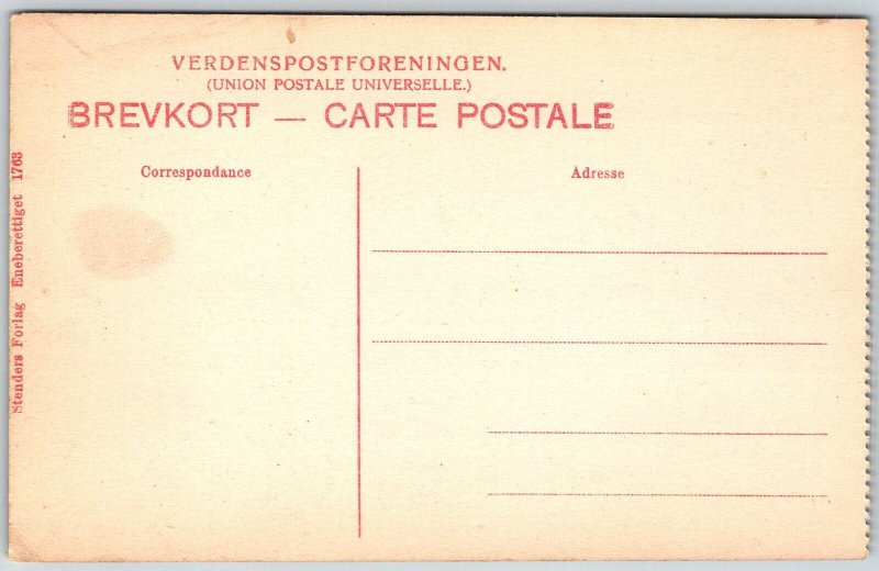 Nykobing Denmark c1910 Postcard Harbor Boats Havnen