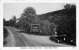 Cook Forest Park Entrance Real Photo - Tionesta, Pennsylvania PA  