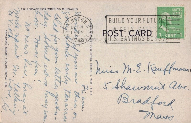 Custis-Lee Mansion Arlington National Cemetery VA c.1930's Postcard 2T5-589