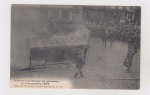 belgium antwerpen anvers strike 1907 fireman in action fire