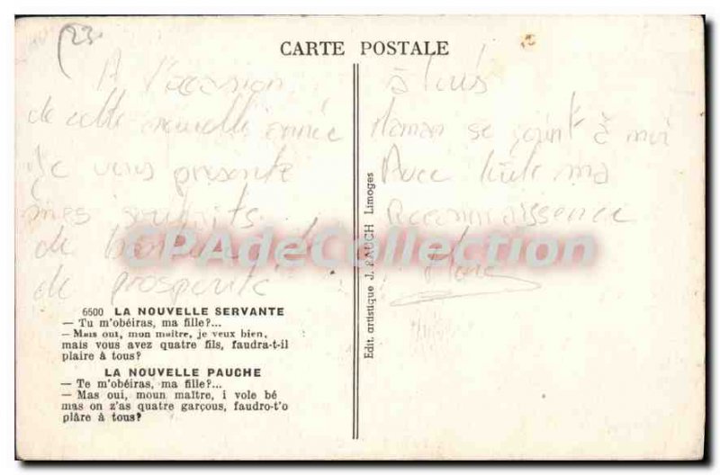 Postcard Old Types Creusois