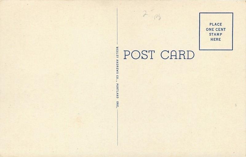 Eugene Oregon~Administration Building~University of Oregon~Pacific Highway~1940s