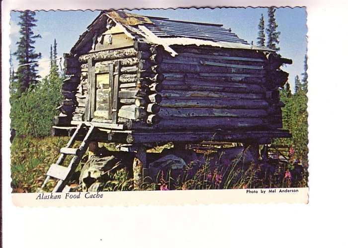 Log Cabin Food Cache, Alaska,